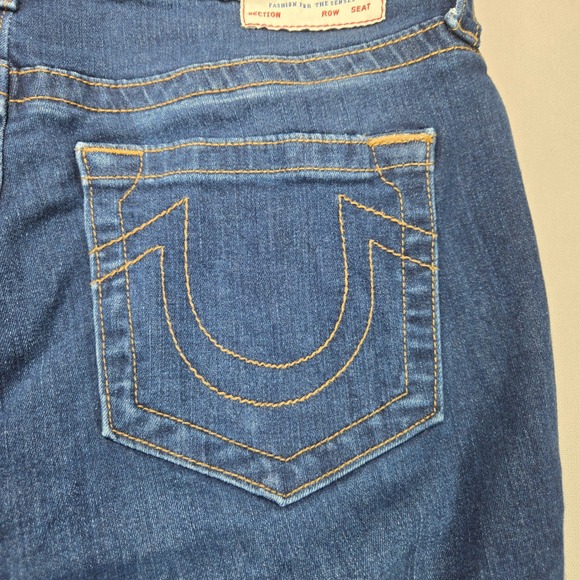 True Religion Jennie Curvy Mid Rise Super Skinny Jeans Dark Wash Women Size 33 - Picture 4 of 12